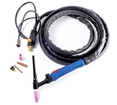 Горелка TIG WP-26FXV, 8м, кнопка, гибкая