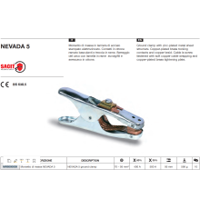Зажим заземления 500A NEVADA 5 (в уп. 10 шт)_SACIT_MRS000039 AZIA