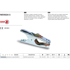Зажим заземления SACIT AZIA 500A NEVADA 5 MRS000039