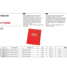 Покрывало сварочное Vesuvio 2x3m (500 град) _FERRO