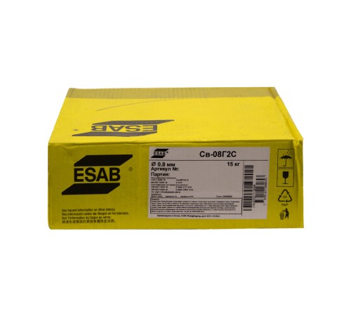 Проволока омеднен. ESAB СВ-08Г2С ф 0,8 мм (кассета 15 кг)