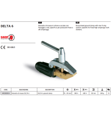 Зажим заземления 600A винтовой DELTA 6 (в уп. 10 шт)_Sacit AZIA