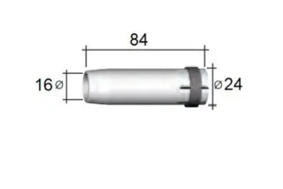 Сопло газовое цилиндрическое D 19,0/84,0_Binzel