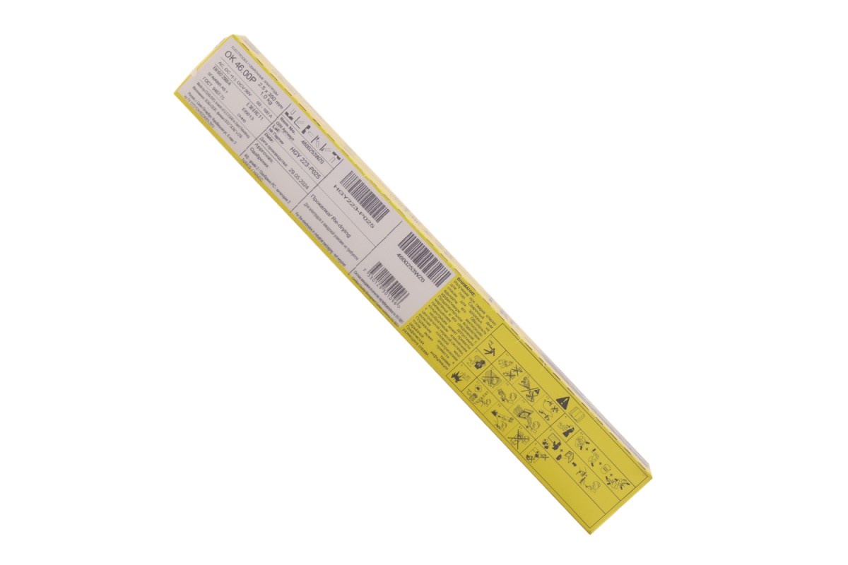Электроды ESAB ОК 46.00Р ф 2,5 мм, пачка 1,0 кг
