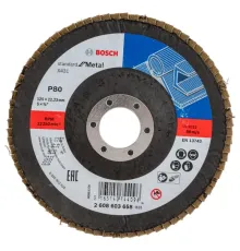 Круг лепестковый Standard for Metal для УШМ (125 мм; К80) Bosch_2608603658