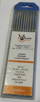 Электрод вольфрамовый WC-20 Серый 3.2х175мм (10 шт.)_WG