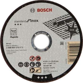 Круг отрезной по нерж.Expert 150x1,6 mm, прямой.BOSCH_2608603405 AZIA