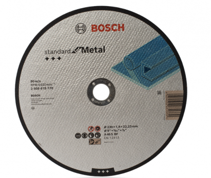 Круг отрезной по металлу Standard 230x1,9мм, ECO, прямой_BOSCH_2608619770 AZIA