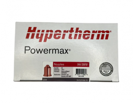 Комплект сопло 105А для резки 220990 (25шт) для PMX Hypertherm_228797 AZIA